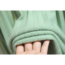 TIGENA Koreanische Schule Strick Midirock Damenmode 2021 Herbst Winter Casual Knielangen Hohe Taille Faltenrock Weiblich Grün