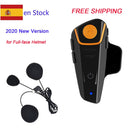 2022 Version BT-S2 1000m 30M IPX7 Wasserdichter Moto Helm Bluetooth Wireless Headset Motorrad Bluetooth Gegensprechanlage für Motorrad