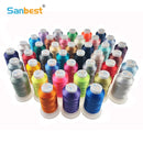 Sanbest Polyester Embroidery Thread High Strength For Brother Singer Janome Babylock Embroidery Machine 1000m Filament Threads