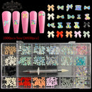 21 Grids Crystals Diamonds Nail Strasssteine ​​Set 3100pcs FlatBack Strasssteine ​​Kit funkelnde Nail Art mit 1 Stift für Dekorationen