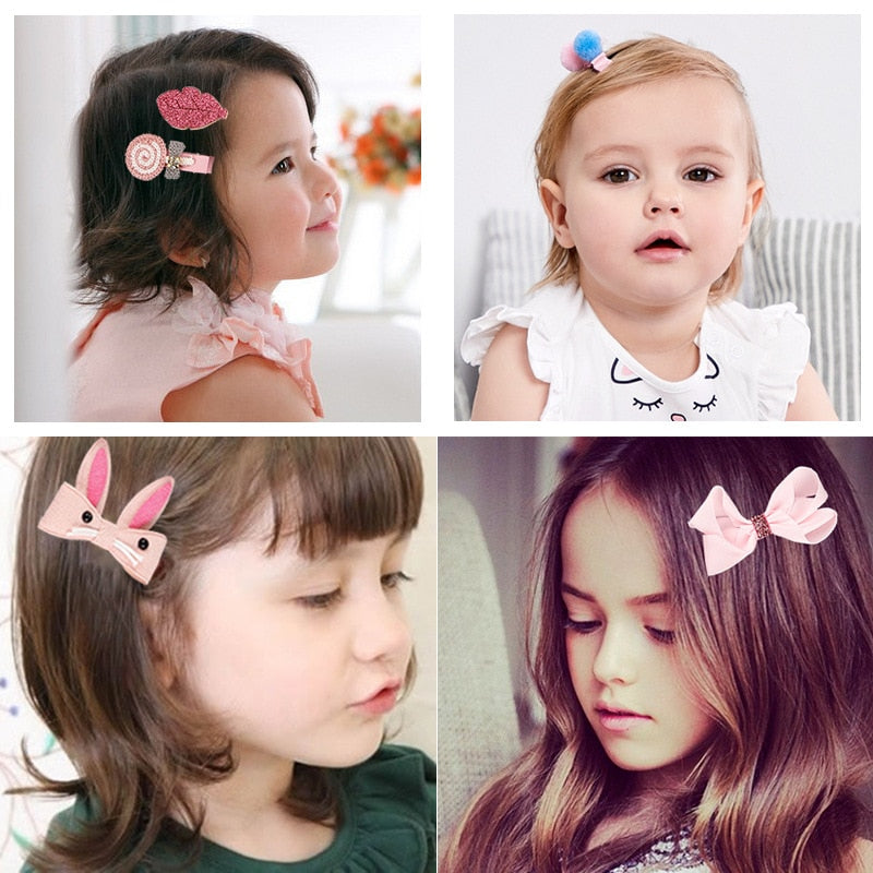 18 Pieces Baby Hair Accessories Princess Headdress Girls Headband Children Barrettes Headband Gift Set