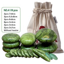 Tontin Jade Glasur Therapie Hot Stone Massage Set Massagegerät Rücken Massageador Health Care Steine ​​für Massage Wirbelsäule Basaltstein Spa