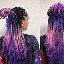 Black Star Hair Ombre Jumbo Braiding Hair Extensions 24 Inch Twist Braids Synthetic Hair Fiber for Twist Braiding for Women