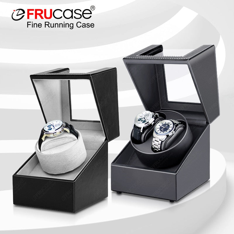 [Newly Upgraded] FRUCASE PU Watch Winder for Automatic Watches Watch Box 1-0 / 2-0