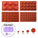 Schokoladenkugelform Halbkugelform Halbkugelform Silikon Schokoladenkuchen Mousse Dessert Backen Gebäck Backformen