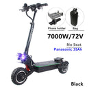 FLJ 72V 7000W Elektroroller mit zwei Motoren Motoren Acryl-LED-Pedal Top Speed ​​E Bike Scooter electrico