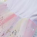 Halloween Einhorn Prinzessin Kleid Geburtstagsfeier Cosplay Engel Kleid Kinder Mesh Tutu Rock Rosa Spitze Sling Kostüm für Mädchen