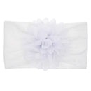 Nishine Weiches Stretch-Satin-Rosen-Blumen-Baby-Stirnband, Neugeborene, Knoten, breite Nylon-Kopftücher, Turban, Mädchen, Kopfbedeckung, Kinder-Foto-Requisiten