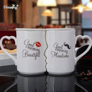 2er Set China Keramik Paar Tasse Liebhaber Kuss Becher Valentinstag Hochzeit Geburtstagsgeschenk In Geschenkbox Milch Kaffeetassen