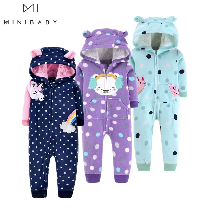 2022 Frühlingsoverall-Babykleidungs-Vliesspielanzug-Babymantel 12M-24M scherzt Kostüme für Babykleidung, Körperkindspielanzug