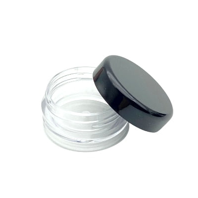 100pcs 2g/3g/5g/10g/15g/20g Empty Plastic Cosmetic Makeup Jar Pots Transparent Sample Bottles Eyeshadow Cream Lip Balm Container