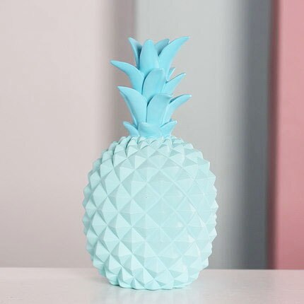 Fashion Ananas Statue Home Decoration Accessories Abstract Sculpture Desk Decor Coin Storage Box Living Room Decorative Statues