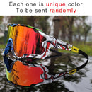 2019 Brandneue polarisierte Fahrradbrille Mountainbike Fahrradbrille Outdoor Sports Fahrradbrille Sonnenbrille UV400 4 Linse