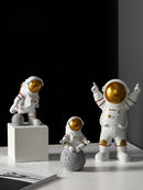 Nordic Modern Astronaut Miniaturfiguren Harz Handwerk Home Fairy Garden Schreibtisch Dekoration Einrichtungsartikel Raumzubehör