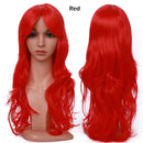 S-noilite Synthetic 28colors 22inch Loose Wave Perücken Halloween Cosplay Perücke Blau Rot Rosa Grau Lila Haarperücke Cosplay für Party