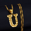 Anniyo AZ Kleinbuchstaben Halsketten Frauen/Mädchen Goldfarbe Anfangsanhänger Dünne Kette Englischer Buchstabe Schmuck Alphabet Geschenk