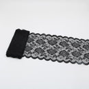 Cinta de encaje elástica de 2 yardas, adorno de flores, bordado de 150MM de ancho, adornos de tela de encaje africano para vestido de boda, manualidades de costura Diy