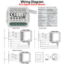 GIRIER Tuya ZigBee 3.0 Schaltmodul 10A Smart Home DIY Breaker 1 2 3 4 Gang Unterstützt 2-Wege-Steuerung Funktioniert mit Alexa Google Home