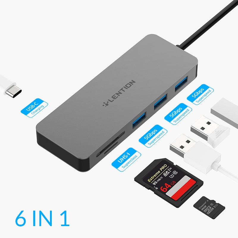 Base de adaptador USB HUB a Multi USB 3,0 HDMI para M1 MacBook Pro Air 13,3 accesorios USB-C tipo C SD TF Splitter 11 puertos USB C HUB