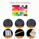 24/72 colors box set hama beads toy 2.6/5mm perler educational Kids 3D puzzles diy toys fuse beads pegboard sheets ironing paper