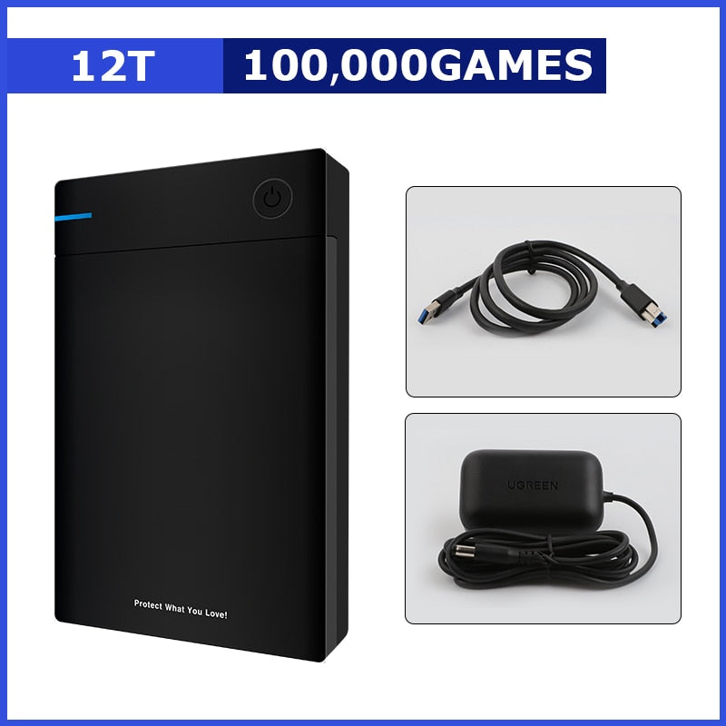 Hyperspin HDD mit über 100000 Retro-Spielen für PS4/PS3/PS2/Wii/Wiiu/SS/Game Cube/N64 Portable Game Hard Drive Disk für Win 7/8/10/11