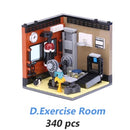 MEOA Living House Sets 6 Stile Einrichtungsbausteine ​​MOC Bricks City Friends Home Building Sets Lernspielzeug Geschenk