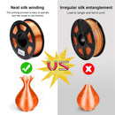 Filamento SUNLU SILK PLA 3D 1,75mm 1kg filamento PLA de textura de seda para impresora 3D materiales de impresión suave Material 3D ecológico