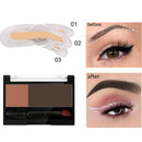 Adjustable Eyebrow Stamp Waterproof Long Lasting Eyebrow Cream Eye brow Enhancers Smooth Powder Palette Eye brow Pigment