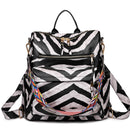 Retro Large Backpack Women PU Leather Rucksack Women&