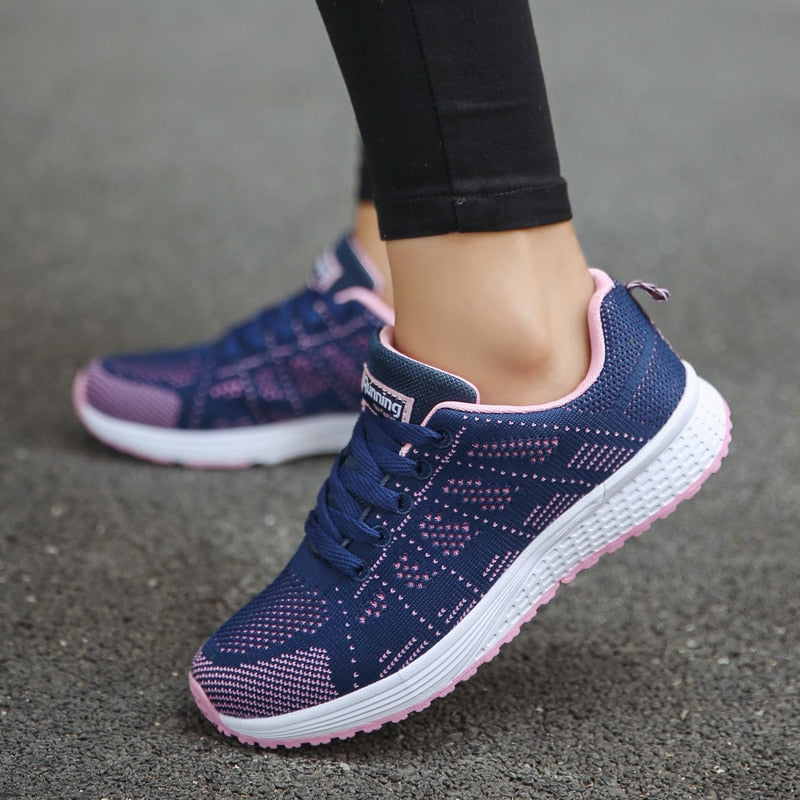 Zapatillas de deporte de moda para mujer, zapatillas vulcanizadas suaves para mujer, zapatillas de verano de malla, zapatillas de deporte para mujer, zapatillas de deporte para mujer, Tenis femeninos