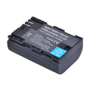 2X 2650mAh LP E6 LPE6 LP-E6 E6N Akku + LED Dual Ladegerät für Canon EOS 5DS R 5D Mark II 5D Mark III 6D 7D 70D 80D Kamera