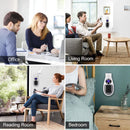 Calentador eléctrico portátil de 500W, calentador de ventilador de cerámica silencioso y seguro, calentador de aire con enchufe, calentador Led montado en la pared, radiador de estufa de 220V cálido