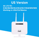 KuWFi 4G-Router-SIM-Karte 300 Mbit / s entsperrter 4G-CPE-WLAN-Router 150 Mbit / s CAT4 Mobiler WLAN-Hotspot mit Sim-Kartensteckplatz 4 LAN-Ports