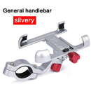 Soporte de aluminio para teléfono de bicicleta, soporte retrovisor para motocicleta, manillar giratorio de 360 ​​grados para teléfono, soporte para teléfono GPS