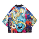 Bebovizi Japanischer Stil Kran Koi Kimono Tokyo Streetwear Haori Männer Frauen Strickjacke Japan Mädchen Robe Chinesischer Drache Anime Kleidung