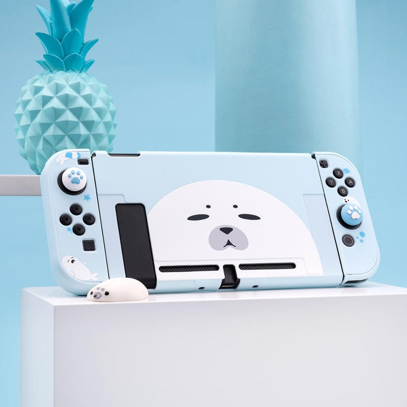 GeekShare Nintendo Switch Lite Hülle Kawaii Seal Cat Joy-Con Controller Weiche TPU Full Cover Shell für NS Spielkonsolen Zubehör