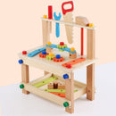 Holzmontagestuhl Montessori Spielzeug Baby Pädagogisches Holzklötze Spielzeug Vorschulkinder Variety Nut Kombinationsstuhlwerkzeug