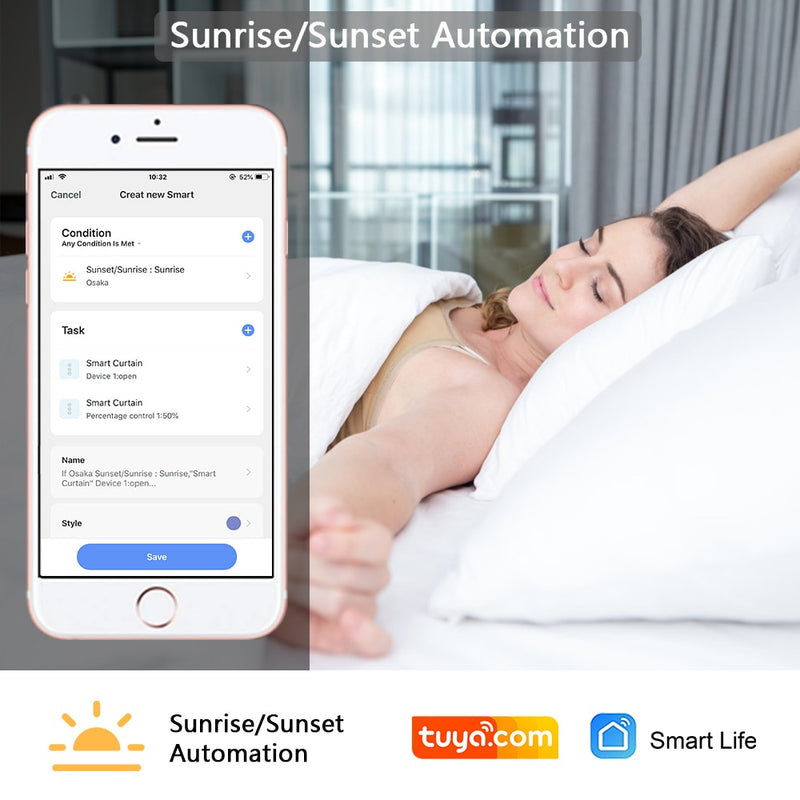 Tuya Smart Life ZigBee 3.0 Vorhangschalter und Fernbedienung für Rollladen Google Home Alexa Voice Control Automation MQTT