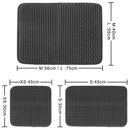 Pet Cat Litter Mat Waterproof EVA Double Layer Cat Litter Trapping Pet Litter Box Mat Clean Pad Products For Cats Accessories