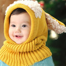 Korean Baby Strickmützen Hund Ohren Winter Earflap Jungen Mädchen Schal Set niedlich warm Kleinkind Hut Kinder Kinder winddichte Mütze 0-4 Jahre