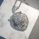 Bling Iced Out Necklace Micro Pave Cubic Zircon Lion Head Pendant for Men Women Gifts Luxury Hip Hop Jewelry