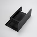 BagnoLux Edelstahl-Aufbewahrung Schwarz Poliertes Chrom Einfache und schöne Badezimmer-Hardware für die Wandmontage Toilettenpapierhalter