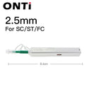 ONTi One-Click Cleaner Glasfaser-Reinigungsstift reinigt 2,5-mm-SC-FC-ST- und 1,25-mm-LC-MU-Steckverbinder über 800 Mal