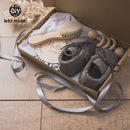 Let's Make 1set Baby Stuff Toalla de baño Manta de algodón Cepillo Productos de regalo para niños Juguete Caja de sonajero de ganchillo Regalo de Navidad