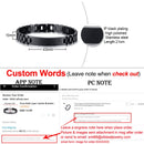 Vnox My Dad HERO Bracelets Personalized Quotes Men Bracelet Qualified Stainless Steel ID Bangle Father&