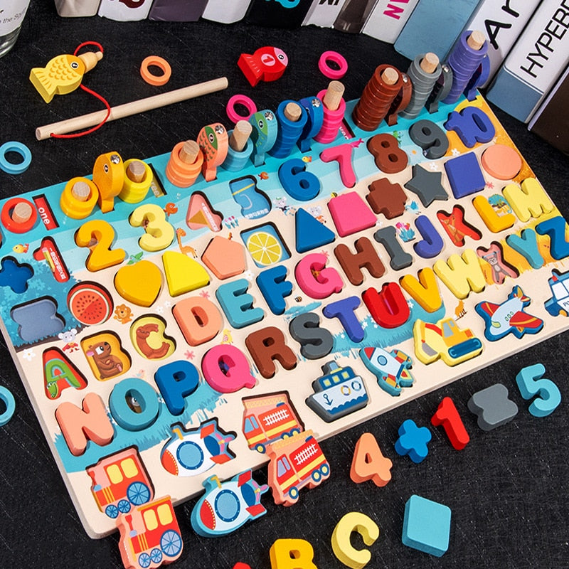 Juguetes educativos Montessori de madera para niños, juguetes de tablero a juego de colores con forma infantil de aprendizaje temprano para niños de 3 años, regalo