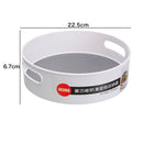 360 drehbares Tablett, Küchen-Aufbewahrungsbehälter für Gewürzgläser, Lebensmittel, Snack-Tablett, Badezimmer-Tablett, rutschfeste Snack-Trocken-Aufbewahrungsplatte