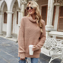 Mozuleva 2022 Herbst Winter Pullover Grundlegender warmer Pullover für Frauen weich gestrickt solide koreanische Rollkragenpullover Mode Pullover Tops