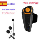 2022 Version BT-S2 1000m 30M IPX7 Wasserdichter Moto Helm Bluetooth Wireless Headset Motorrad Bluetooth Gegensprechanlage für Motorrad