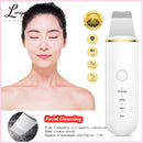 Depurador ultrasónico de la piel Limpieza profunda Cavitación facial Peeling Limpieza Espátula Exfoliante Belleza Limpiador ultrasónico